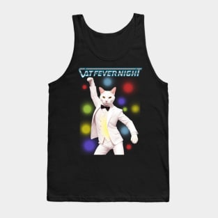 Fiebre de Gato por la Noche Tank Top